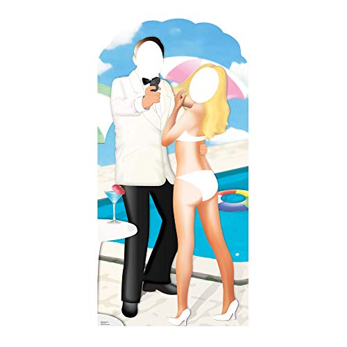 falksson Star Cutouts SC358 Secret Agent Pappaufsteller, Einfarbig, Mehrfarbig, Lifesize