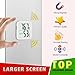Antonki 2 Pack Room Thermometer for Home, Indoor Hygrometer Humidity Meter Gauge, Digital Temperature and Humidity Sensor Monitor for House, Terrarium, Incubator, Greenhouse - Battery Included