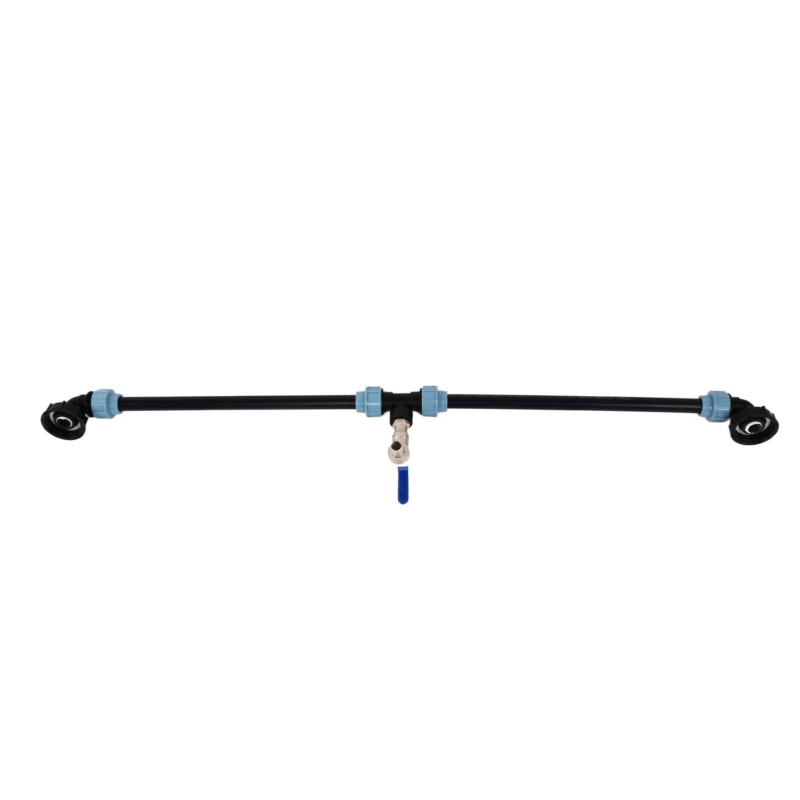 Fafeicy Adaptador de Codo IBC, 60 mm, con Conectores y Mangueras para Tanques en Serie
