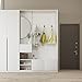 Oxdigi White Silver Wood Contact Paper - 23.6 x 196 Inches - Self-Adhesive, Removable and Waterproof - Ideal Peel and Stick Wallpaper for Cabinet, Countertop, Desktop, Rental Property, Kitchen