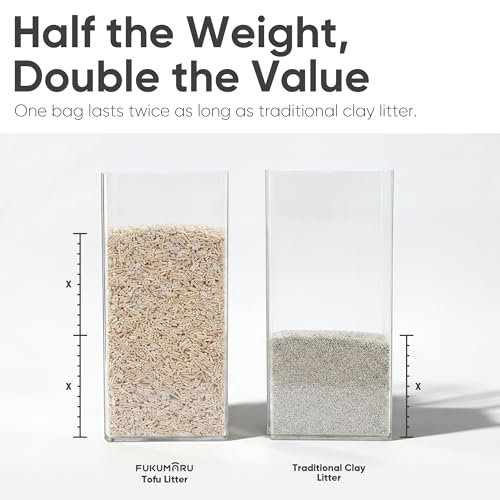 Image of FUKUMARU Tofu Cat Litter, SAP Absorbent, Clumping, Odor Control, 18 lb