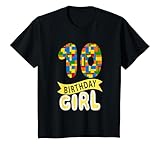 Photo Gallery bambino 10 anno vecchio building block maestro builder 10 ° compleanno ragazza maglietta Photo Gallery bambino 10 anno vecchio building block maestro builder 10 ° compleanno ragazza maglietta