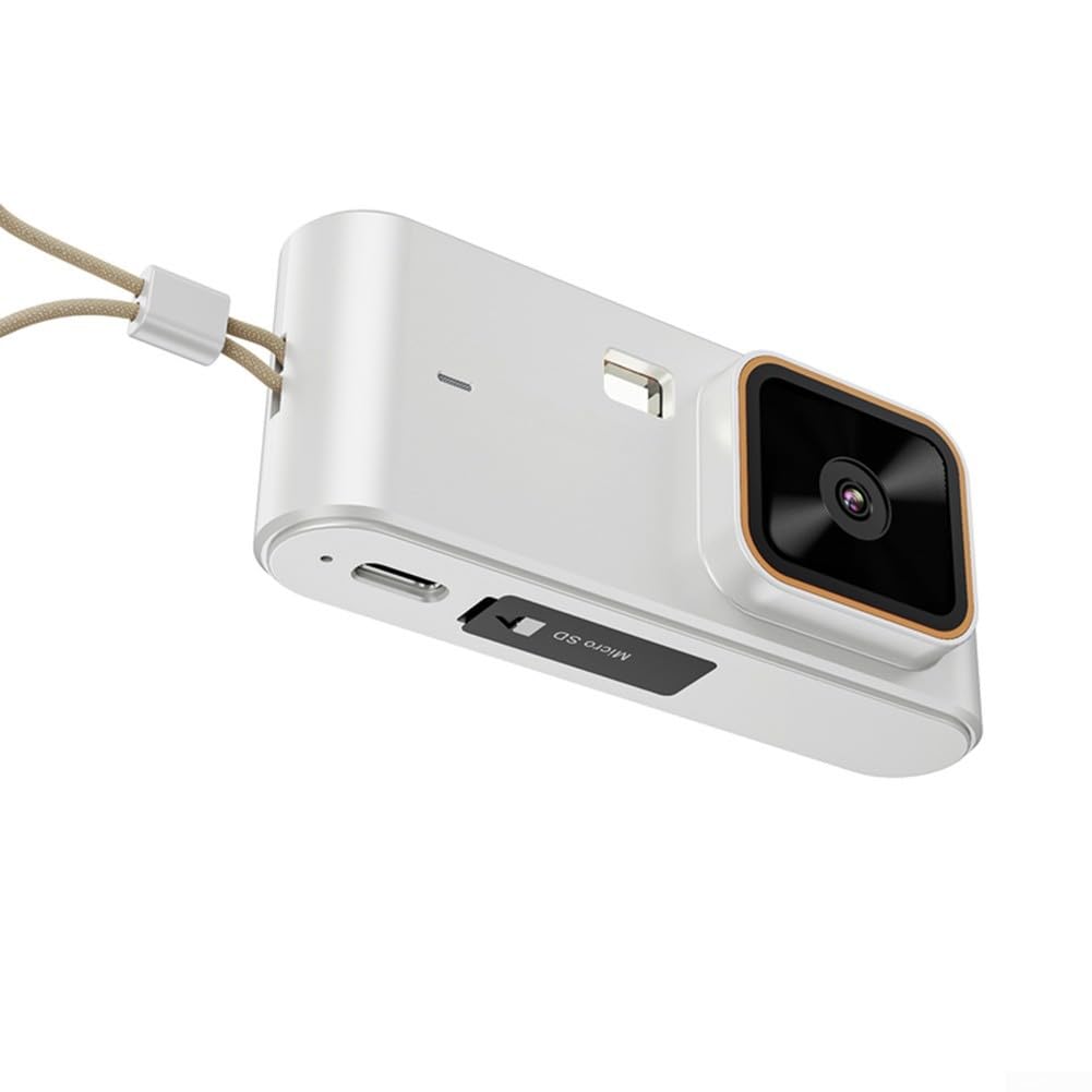 per mini fotocamera digitale 1080P, retro portatile HD 12 MP, Vlog per videocamera per studenti, fotografia di viaggio, fotocamera tascabile (nero)