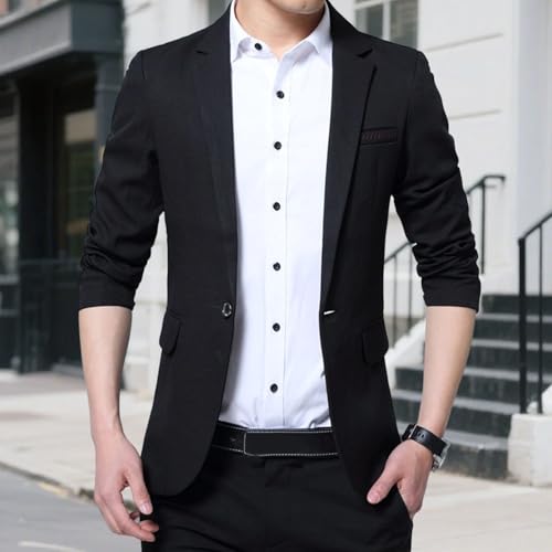 Blazer décontracté homme coupe ajustée veste chic printemps été business