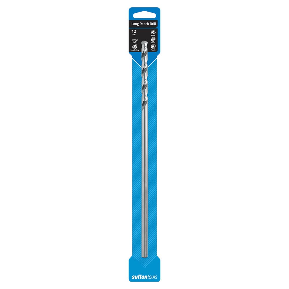 Sutton D187 HSS Extra Long Reach Drill, 12 mm Thread Diameter