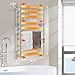 Heated Towel Rack for Bathroom, Towel Warmer with 10 Bar Flat Rack Large, Electric Hot Towel Rack Wall Mounted, LED Buit-in Timer, Plug-in, Stainless Steel, Fast Heating, Nickel