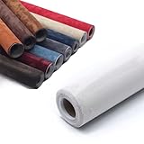 Microfiber Suede Fabric Self-Adhesive Car Wrapping Film, 19.7 * 55in Suede Fabric Self Adhesive, Microfiber Suede Fabric Self Adhesive Car Wrapping Film, for Car Interior, Etc. (White)