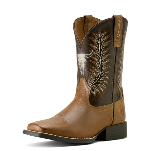 ARIAT Boy's Wide Square Toe Western Boot