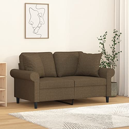 Coussins décoratifs marron 40x40 cm lot de 2 avec inserts - 2