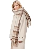 Design avant-gardiste et polyvalence : cette écharpe d'hiver surdimensionnée pour femme dispose de motifs à carreaux vibrants, d'une bordure à pompons et d'un design multicolore intemporel. Texture douce avec un lustre délicat qui complète n'importe quelle tenue. Parfait à assortir avec des manteaux, des vestes ou des pulls dans la vie quotidienne, les voyages, les fêtes et les festivals.
