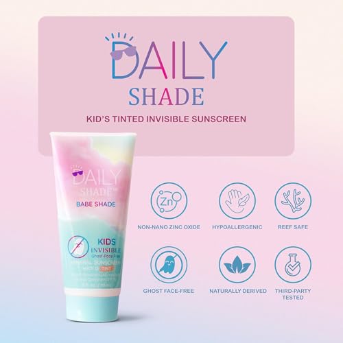 Image of Babe Shade Kids Tinted Mineral Sunscreen for Face with SPF 30 - Non-Nano Zinc, Reef Safe, Travel Size Water Resistant & Hypoallergenic Skin Care Formula for All Types of Skin Tone - Pack 2