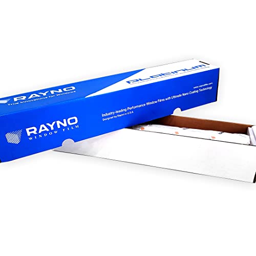 Rayno Uv Blocking Window Film - Platinum 50 Insulation Sun Control Reflecting Protection Wrap - Energy Saving Film For Homes Offices Businesses - Light Filtering - Blue Charcoal Tinted (24" X 50') #TOP1