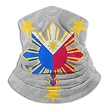 SPINGEND Fashion Printing Philippines Pride Star Flag Unisex Neck Gaiter Face Dust-Proof Shield...