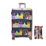 Capa Protetora para Mala de Viagem, Resistente Anti-Risco (Roda Gigante, Pequeno)