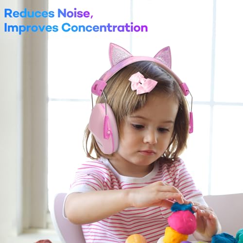 Cumunebula Noise Cancelling Headphones For Kids 28 Db, Noise Reduction Ear Muffs Kids Ear Protection For 3-16 Years Children Headphones Noise Cancelling Hearing Protection For Shooting Concerts thumb #6