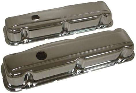 1968-81 Compatible/Replacement for BUICK SMALL BLOCK 350 SHORT STEEL VALVE COVERS - CHROME
