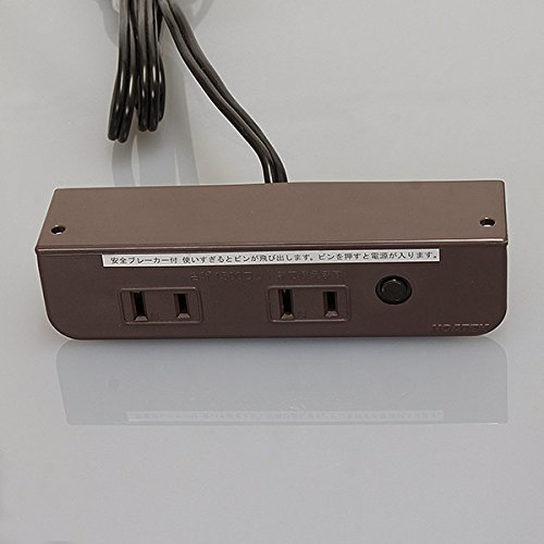 Amazon.co.jp: ノア 家具用コンセント（什器用） 2ヶ口コンセント 茶