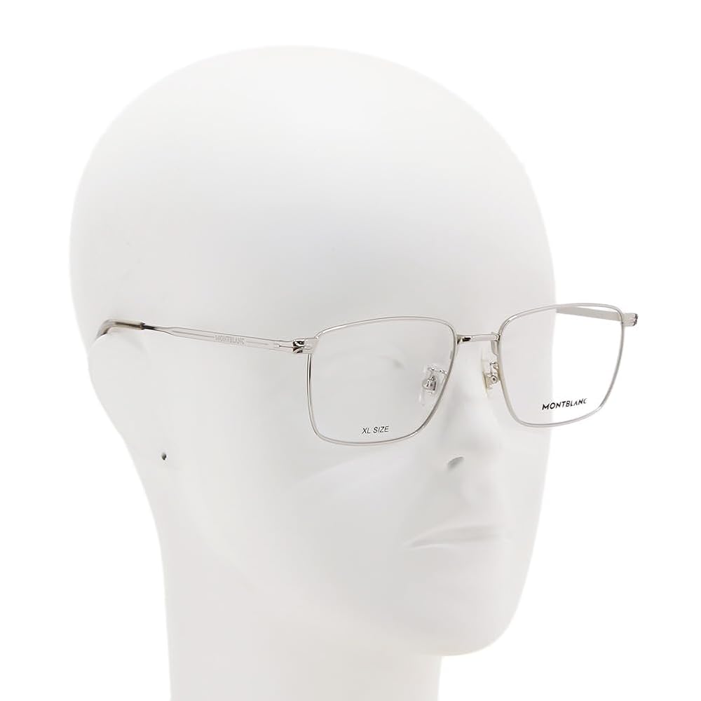 メガネ Montblanc Eyewear MB0148O 003 Luxury Silver Rimless MONTBLANC MB 105O 003 57-14-150 Rimless Silver Men's