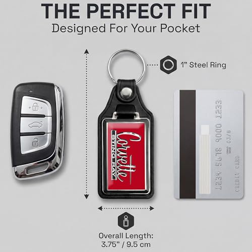 Image of Brotherhood Car Key Chain for Corvette - Classic Models Keychain for Men and Women Gift Key Ring Key Chain