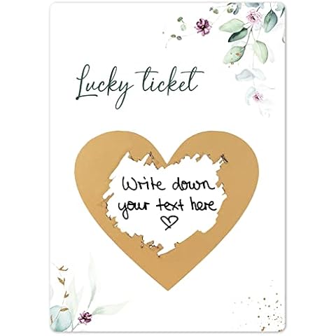 Joli Coon Lucky Ticket scratch cards - personalised scratch cards Eucalyptus Cover