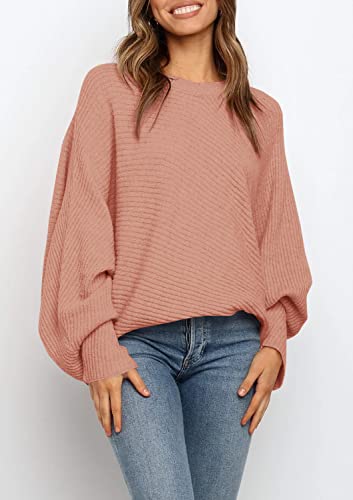 Image of Mafulus Womens Oversized Sweater Fall Winter Slouchy Pullover Jumper Tops