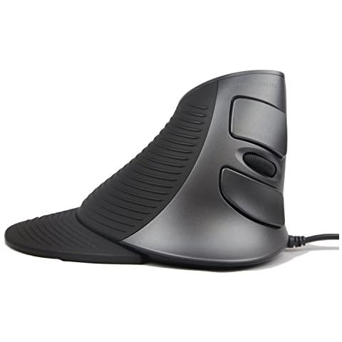 JTD Ratón ergonómico Vertical óptico USB con Cable Cover