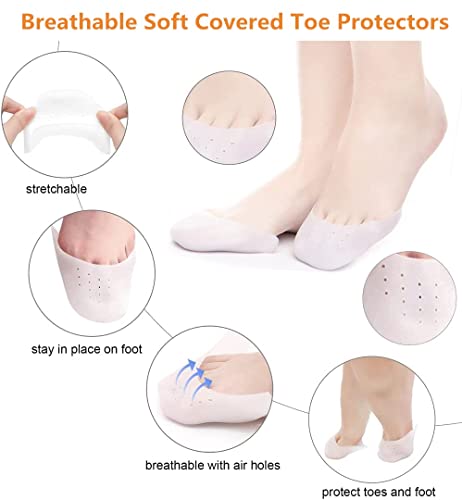 4 paia di puntali in silicone, cuscinetti per