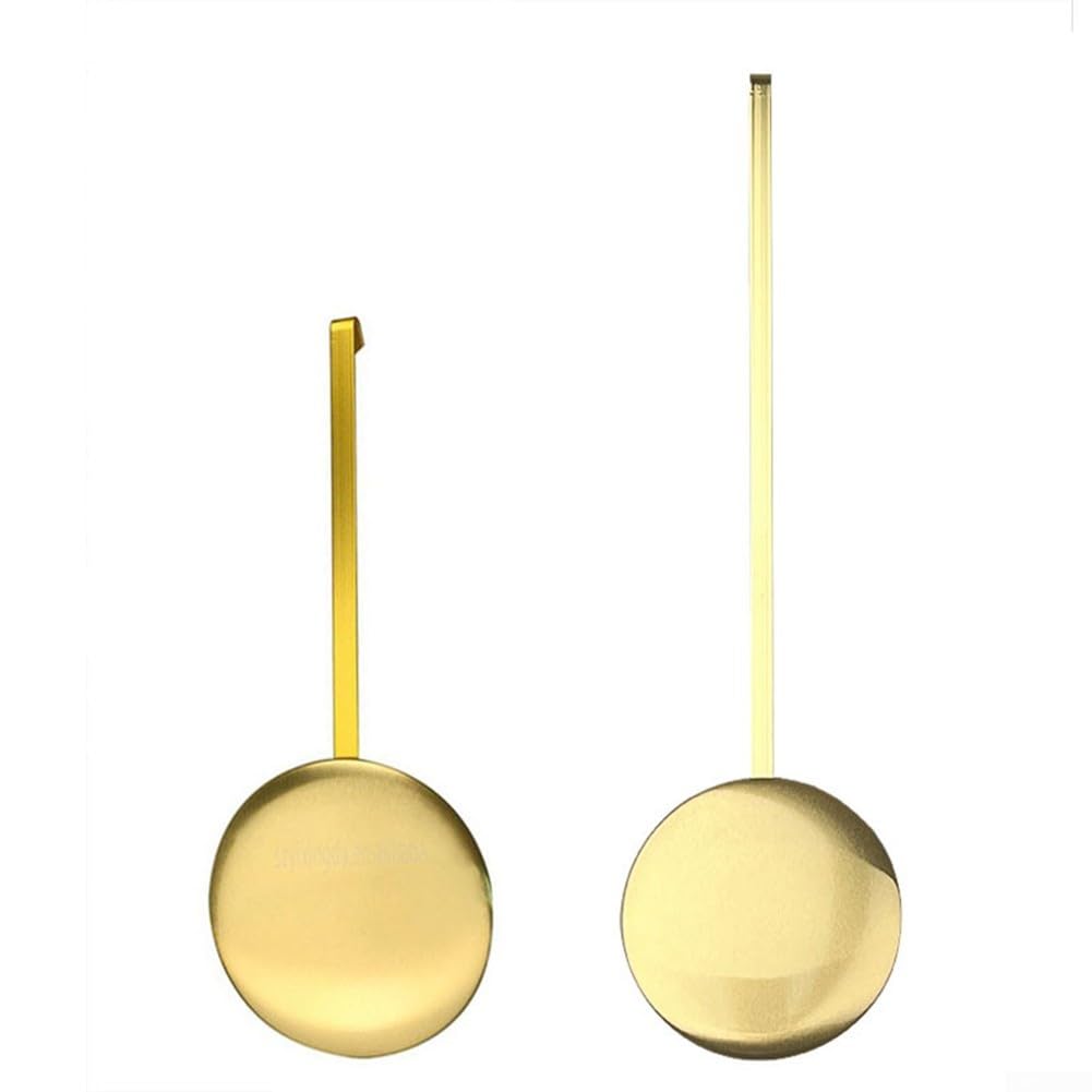Pendolo in metallo movimento oscillante al quarzo accessori per orologio da parete oro lucido parti di ricambio fai da te con diametro 6,1 cm e lunghezza 15,9/21,6 cm (lunghezza 150 mm)