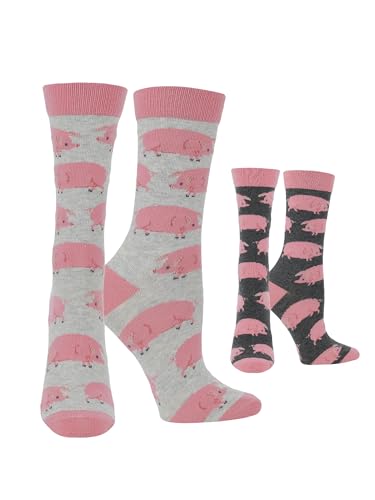 Cute Pig Socks for Women Piggy themed gifts for pig lovers stocking stuffer