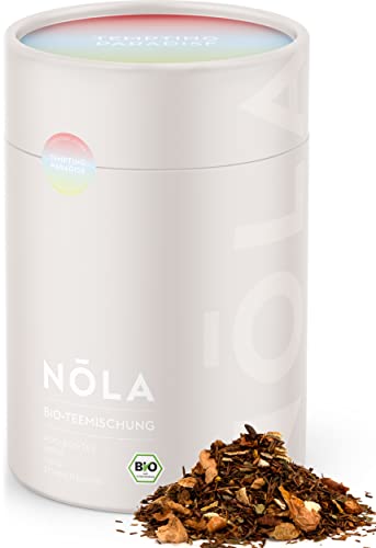 NOLA Bio Teemischung 'Tempting Paradise' - BIO Rooibos-Tee mit Apfel, Yuzu und Sonnenblume - loser Premium Bio-Kräutertee mit 100% natürlichen Zutaten, vegan Cover