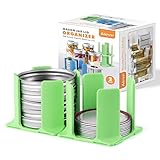 AIEVE Canning Lids Rack, Canning Lid Holder Mason Jar Lid Organizer Jar Lid Stack Storage Rack for...