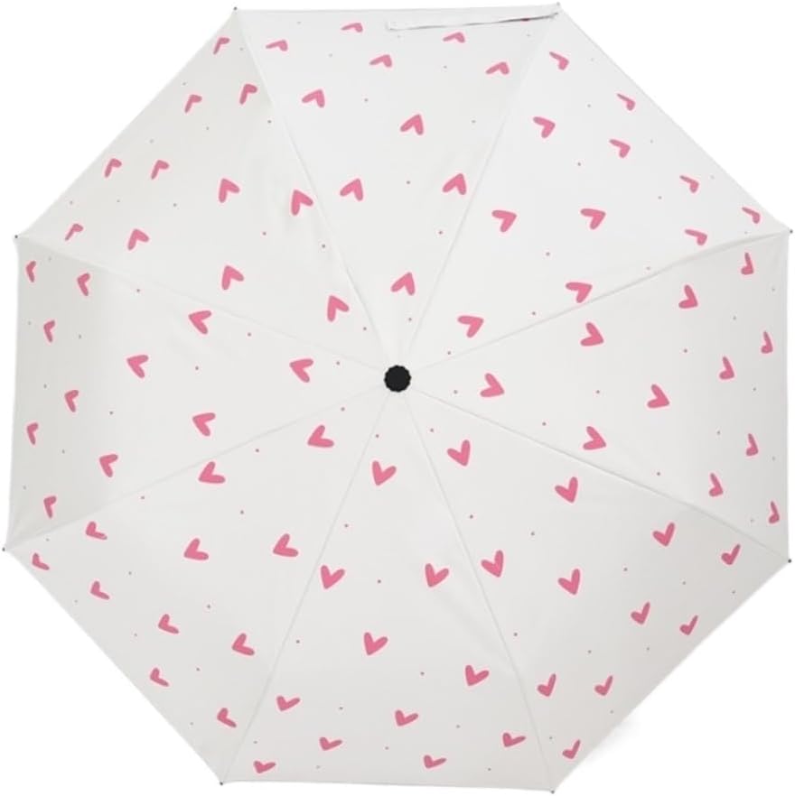 Windproof Umbrella Strong Umbrellas Folding Umbrellas Umbrella Sun Umbrella Folding Umbrella Umbrella UV Protection Rain and Rain Umbrella Umbrellas for Rain (Color : White, Size : 30 * 5cm)