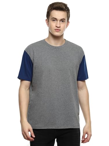 Image of hummel Hue Men's Boxy Fit Crew Neck Color Block Casual T-Shirt