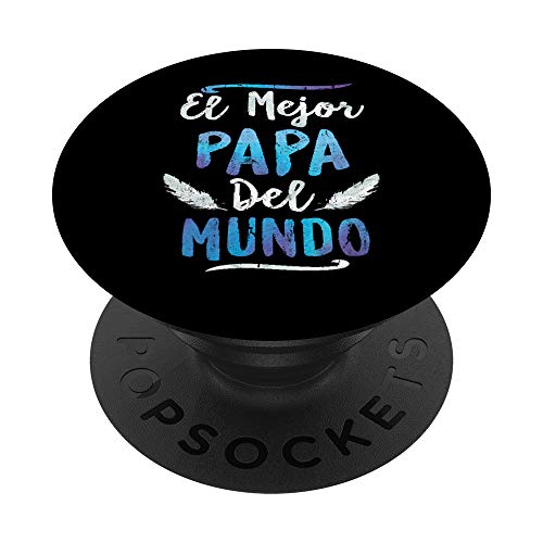 El Mejor Papa Del Mundo Papá Día del Padre Regalo Bonito Diseño PopSockets PopGrip Intercambiable