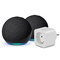 Echo Dot (5ª generazione) | Antracite, 2 pezzi + Sengled Smart Plug, compatibile con Alexa - Kit di...
