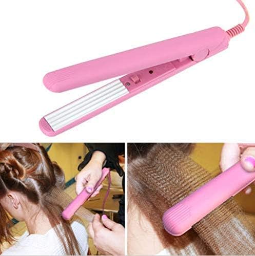 Image of Portable Mini Electronic Hair Crimper For Women Ceramic Coated Plates, Multicolour (Mini)