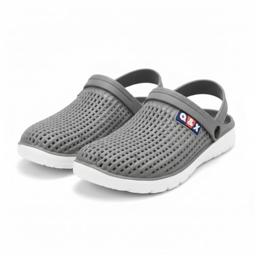Image of Men Clogs Quick Dry Mesh Walking Clogs Lightweight EVA Arch Support Slip On Mules - Waterproof Anti Skid Outdoor Indoor Beach Pool Sandals