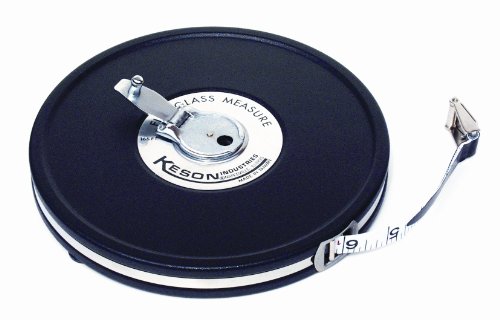 Keson MC10100 Closed Metal Housing Fiberglass Measuring Tape (Graduations: 1/10, 1/100), 100-Foot , Black #1