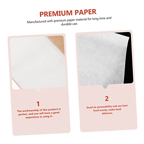 Kichvoe 500Pcs Nonstick Steamer Liners Tear Resistant Kitchen Supplies BBQ Paper Pads for Easy Cleanup and Oil Absorption - Image 8