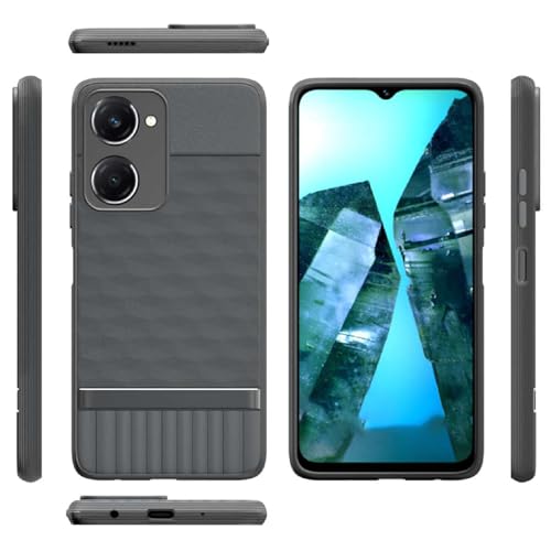 Image of Shockproof Case | Full Camera Protection | TPU Flexible Back Cover for Vivo Y18 4G / Y18e 4G / Y28s 5G / Y28e 5G / Y03 4G / T3 Lite 5G / Z9 Lite 5G (Graphite Grey)