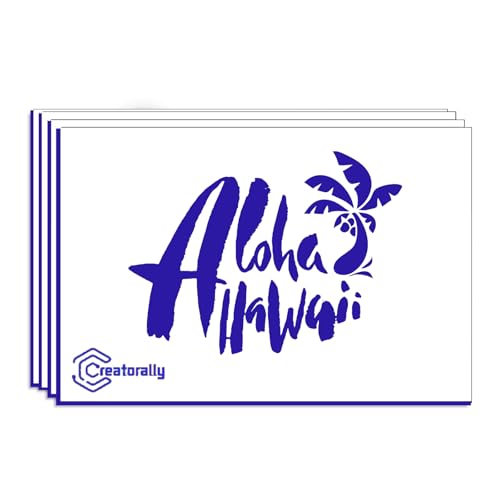 Creatorally 4 Hojas De Plástico ABS, Hoja Carteles Bricolaje 30x20 cm, Panel Grabable Para Carteles Personalizados, Pintura Artesanal De 1,3 mm De Grosor (Azul sobre Blanco)