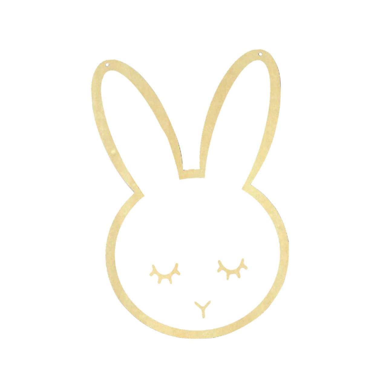 FUNOMOCYA Easter Bunny Decor Shatterproof Mirror Boys and Girls Rabbit Decorations Bunny Mirror Wooden Frame Acrylic Wall Mirr