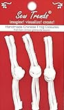 SEW TRENDZ Chinese Frogs Button Closures Hook & Eye Fastener White Straight Loop &...