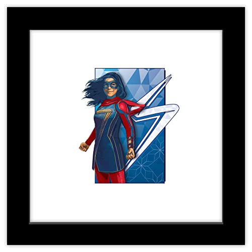 Poster Marvel Ms Marvel Kamala Khan encadré noir, l'idée cadeau idéale pour fan de comics