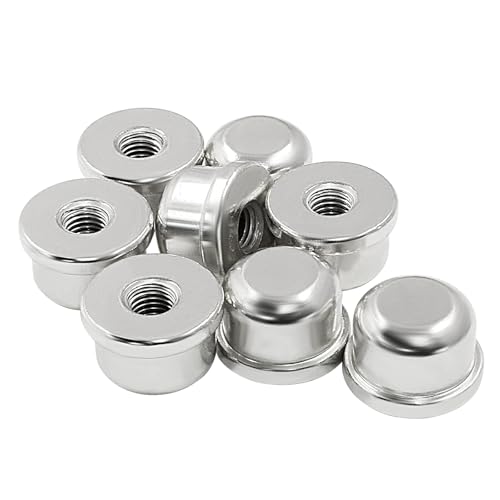 Image of Litoexpe Solid Lamp Finials Caps Tapped 8 Pcs, Lamp Shade Holder Harp Lamp Lamp Accessories (Silver)
