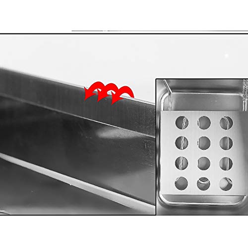 VVHUDA Kommerzielle Doppelzylinder Fritteuse Edelstahl Braten Blau Intelligente Temperaturregelung Restaurant Ausrüstung Energie Sparen Kleine Geschenk – Bild 3