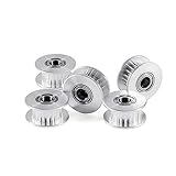 Dorhea GT2 2GT 5mm Bore Aluminum Tooth Timing Belt Idler Pulley 20 Teeth 5mm Bore for 3D Printer Acc