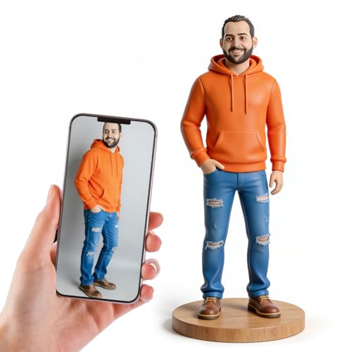 BEJARM Custom Realistic Figurine from Photo, Personalized 3D Printed Hand-Painted Miniature,...