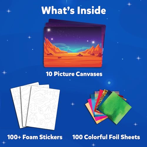 image for Skillmatics Foil Fun - Space, No Mess Art for Kids, Craft Kits & Suppl