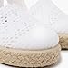 Imagen de Pisamonas Alpargata Calada para Niñas con Hebilla Talla 35 Color Blanco
